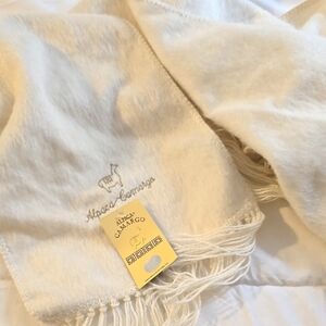 Alpaca Camargo Cream Scarf